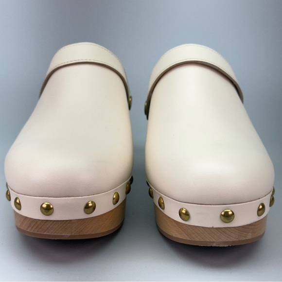NWOT J. Crew Leather Studded Convertible Platform Clogs - Picture 6 of 15